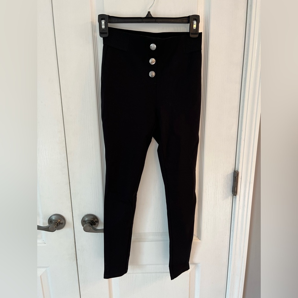 LOFT Black High-Waisted Leggings